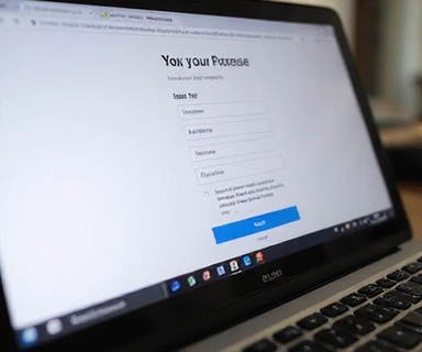 Laptop sa otvorenom email formom